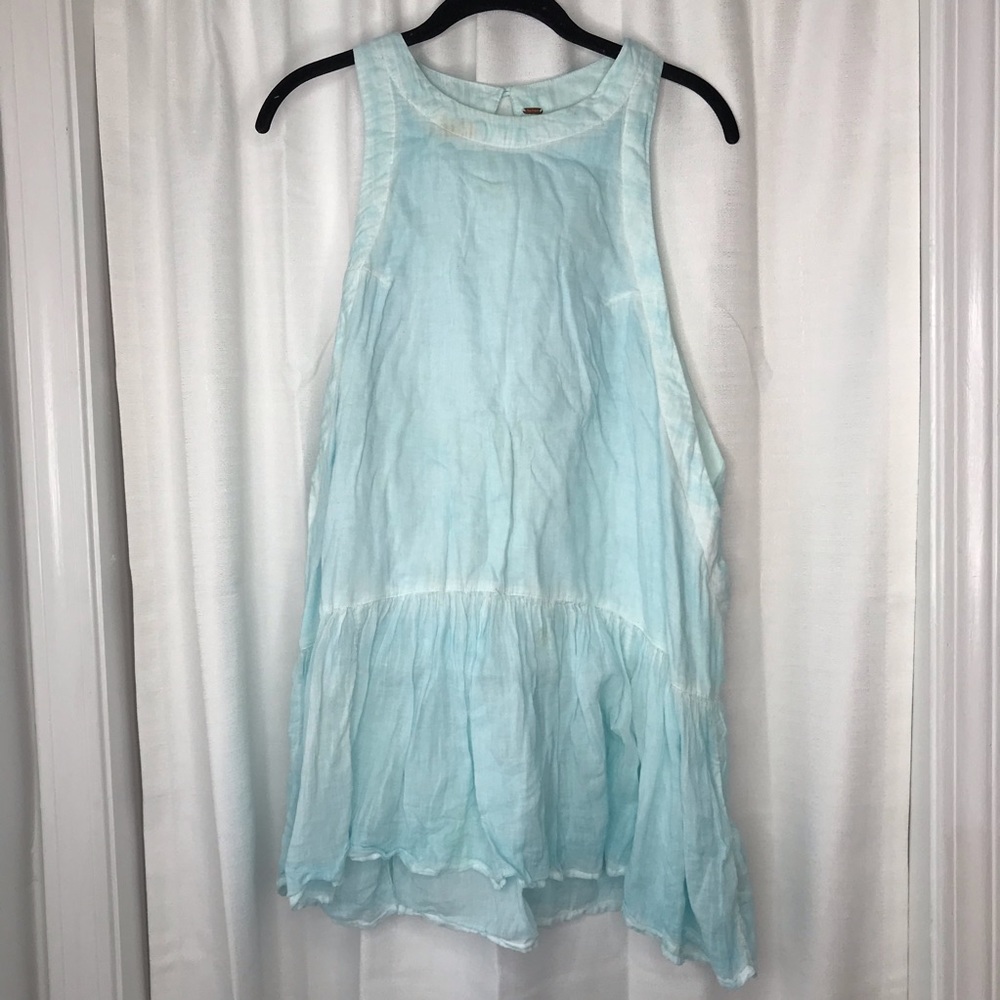 Free People Light Blue Sleeveless Top